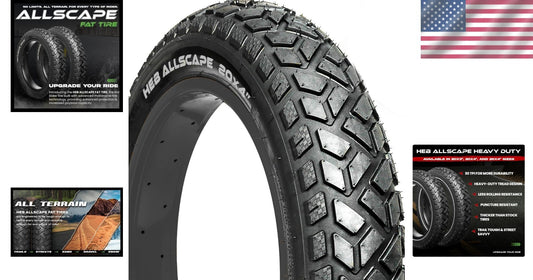 20x4 Fat Tire E-Bike Tire with Directional Tread - Superior Grip and Handling