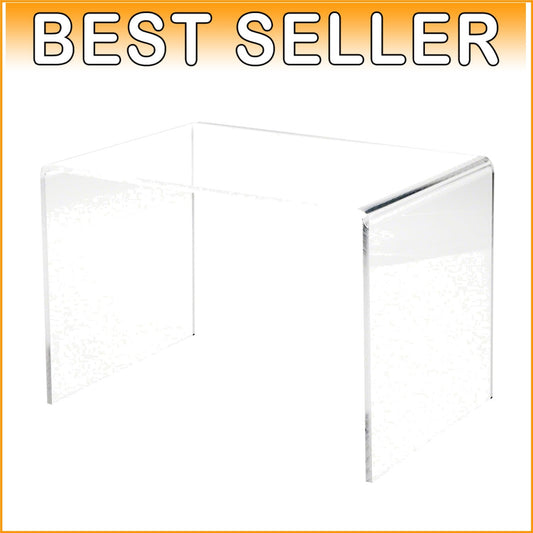 Elegant 1/4" Thick Acrylic Display Riser 8" H x 12" W - Shop Showcase Essential