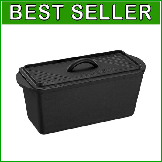 Elegant Cast Iron Bread Loaf Pan with Lid - Perfect for Special Occasions