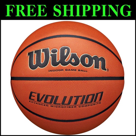 Elite Indoor Basketball - Evolution Series, Sizes 5, 6, 7 for Serious Players