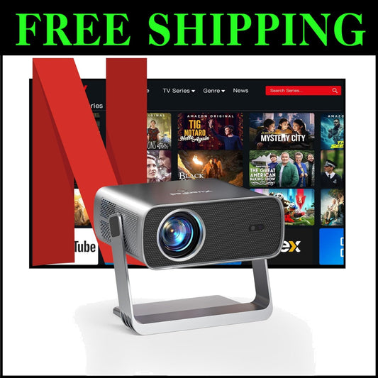 Next-Gen Projector with Built-In WiFi, Dolby Audio & Easy Setup Features