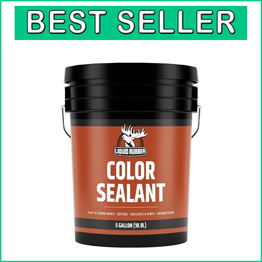 Color Waterproof Sealant - 5 Gallon Elastomeric Coating for Roofs & Foundations