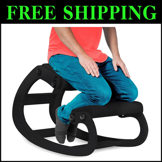 Adjustable Ergonomic Kneeling Chair for Posture Correction & Back Pain Relief