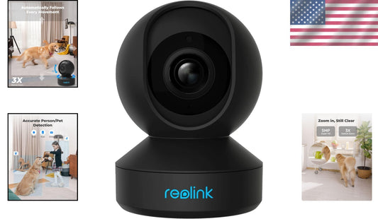 360° Baby and Pet Monitor - 5MP Indoor Camera with Night Vision & Two-Way Talk