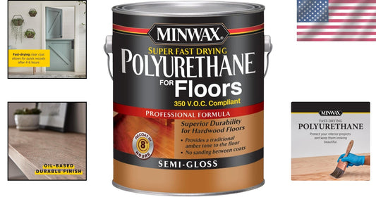 Super Fast-Drying Polyurethane Finish - 350 VOC Semi-Gloss, Gallon (128 Oz)