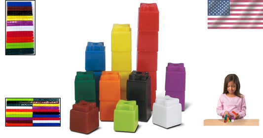 Educational Plastic Counting Cubes - 500 Piece Set for Hands-On Math Discovery