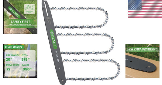 20-Inch Chainsaw Bar & Chain Combo - Fits Husqvarna, Poulan & More