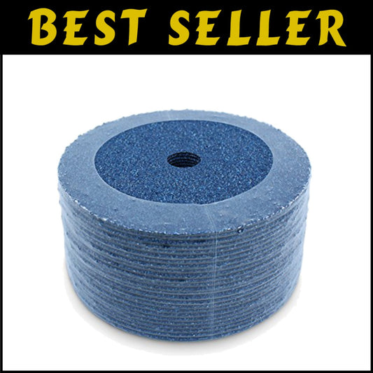 Durable 36 Grit Zirconia Sanding Discs 7" x 7/8" - 25 Pack for Angle Grinders