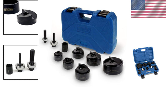 All-in-One Manual Knockout Punch Set - Conduit Sizes 1/2' to 2', Easy Operation