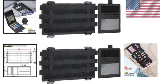 Durable Molle Visor Organizer with Elastic Slots - Compatible with F150, Tundra