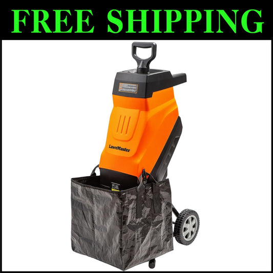 Lightweight 15-Amp Electric Shredder with 1.8'' Cutting Diameter for Yard Debris