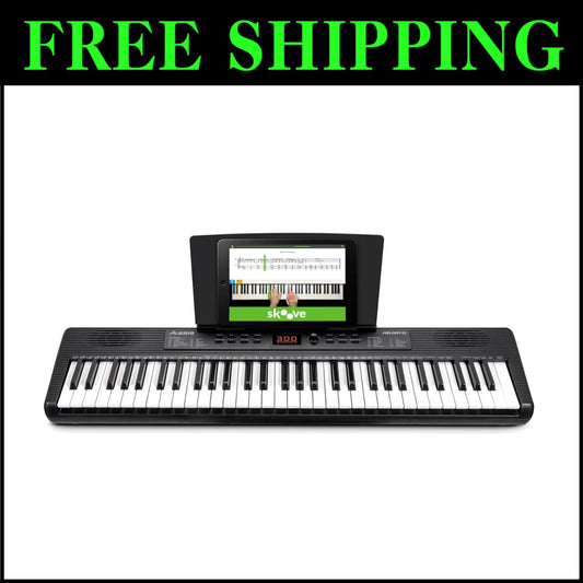 Portable 61-Key Melody MK4 Digital Piano with Built-in Speakers & Music Stand