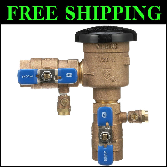 1.5-Inch Wilkins 720A Bronze Pressure Vacuum Breaker - Backsiphonage Safety