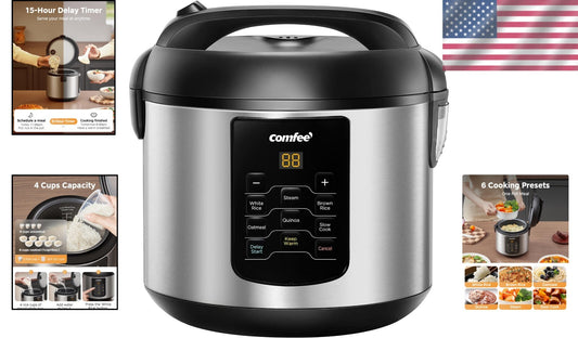 Stainless Steel 2 QT Multi Cooker - Quick Cooking with Safety Features