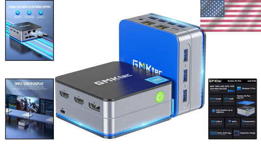 Energy Efficient Mini PC Intel N150 3.6GHz - 12GB RAM, 512GB SSD for Office Use