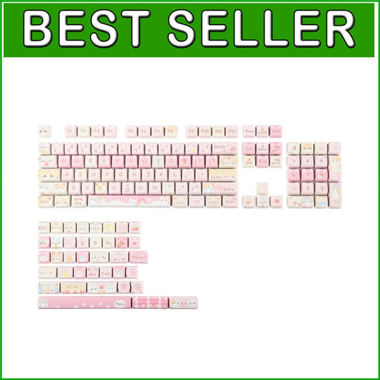 Cute and Ergonomic Meow Meow Squad Keycap Set - Fits Most Mechanical Keyboards