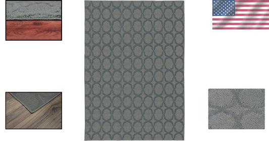 9x12 Sea Foam Blue Area Rug - Stain Resistant and Lightweight for High Traffic