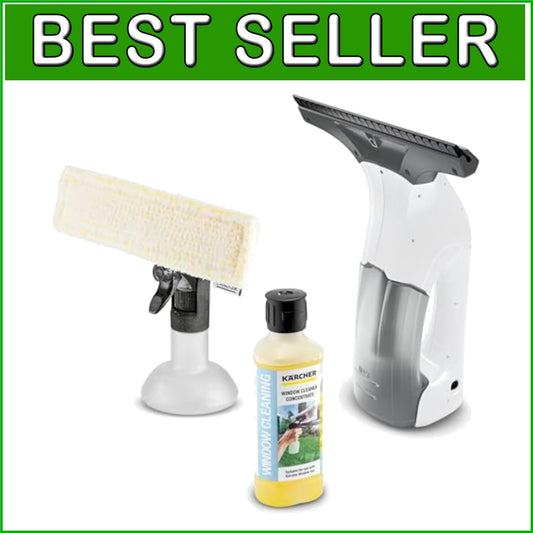Effortless 10" Window Vacuum Squeegee - Complete Cleaning System Included