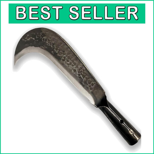 Ergonomic Billhook Sickle Knife - Heavy Duty Tool for Garden and Brush Clearing