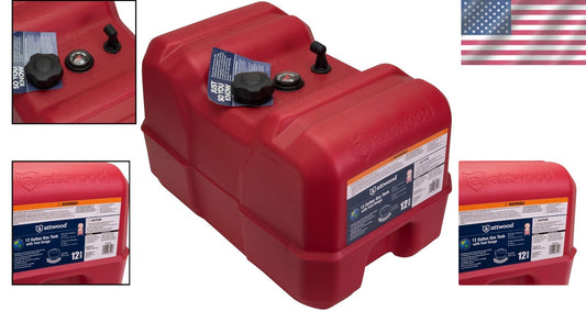 Heavy-Duty 12 Gallon Marine Fuel Tank with Vacuum Valve & EPA Certification