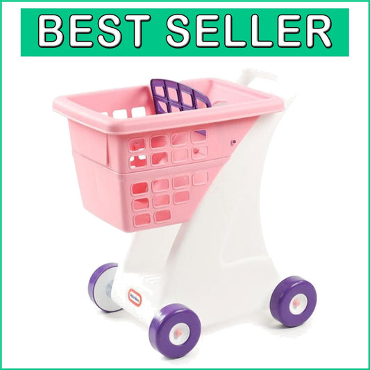 Sturdy Toddler Shopping Cart - Stylish Pink, Ideal for Fun Grocery Adventures
