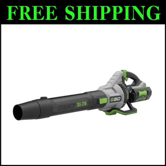 Cordless Electric Leaf Blower 765 CFM with 56V Battery & Charger - Lightweight