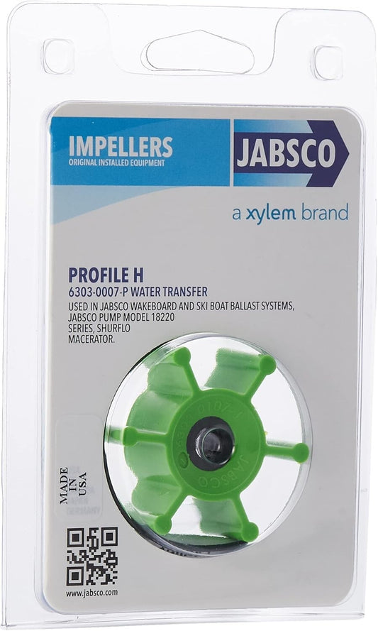Durable 6-Blade Fishing Impeller - 5/16” Shaft and 2” Diameter for Optimal Use