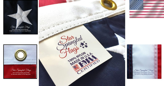 Premium 3x5 American Flag - Fade Resistant Nylon for Hearty Outdoor Display