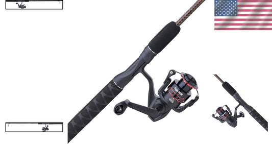 6ft GX2 Spinning Reel and ULTRADURABLE Rod Combo for Bass Fishing Enthusiasts