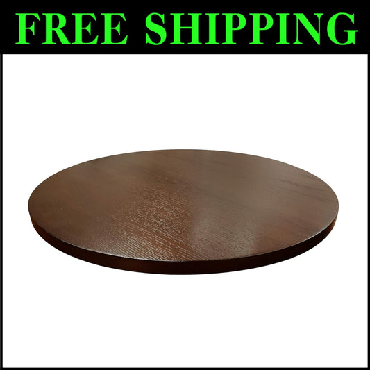 Espresso Finish 21-Inch Spinning Lazy Susan for Elegant Dining Experience