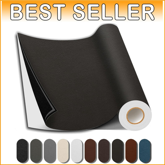 All-Purpose Self-Adhesive Leather Repair Patch, 35x79" for Walls and Furniture