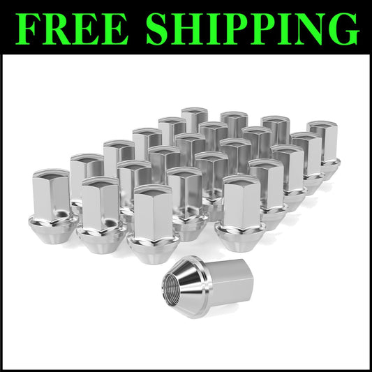 Premium 14x1.5 Pitch Acorn Seat Wheel Lug Nuts - 24pcs for Silverado/Sierra 1500