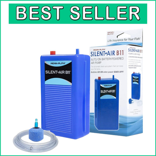 Portable Penn Air Aquarium Air Pump with Battery Backup - Ideal for Emergencies