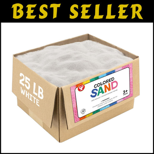Sensory Exploration Colored Sand Kit - 12 Colors, Safe for Kids, 25-Pound Bundle