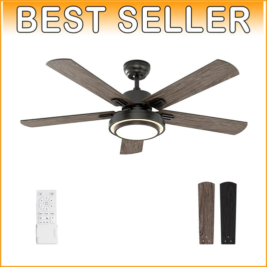 Energy-Efficient 52 Inch Ceiling Fan with Noiseless DC Motor & Remote Control