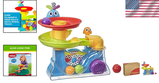 Brightly Colored Busy Ball Popper with 5 Balls - Fun Gift for Babies 9+