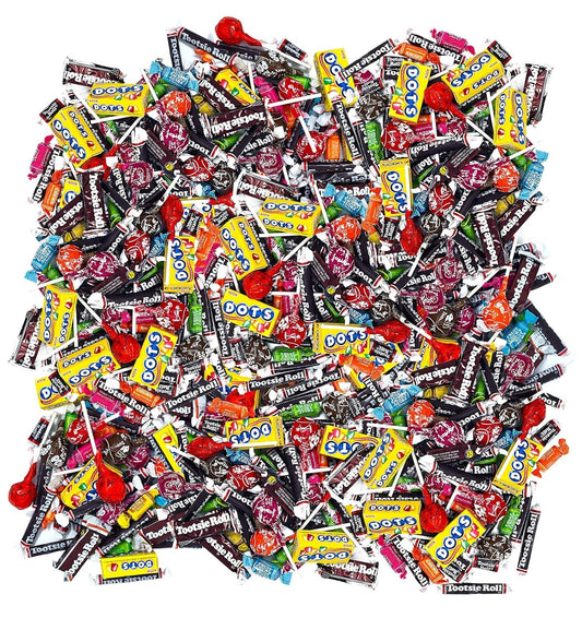 Classic American Tootsie Roll and Fruit Chews Assortment - Perfect for Parties
