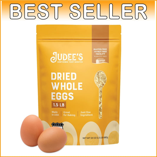 Nutritious 1.5 lbs Gluten-Free Dried Egg Powder - Ideal for Home & Outdoor Use