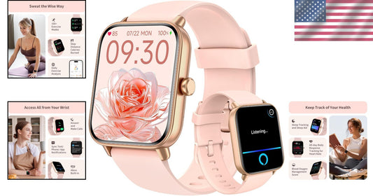 Premium Women's Fitness Watch: 1.8'' Touch Screen, Heart Rate & Activity Tracker