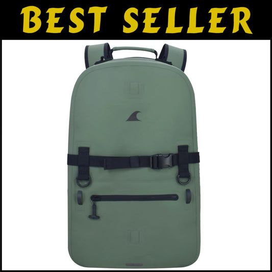 25L Fogland Outdoor Waterproof Backpack with Airtight Zippers & Laptop Sleeve
