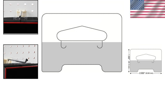 Easy Application Clear Hang Tabs - 1000 Heavy Duty Tags for Organized Displays