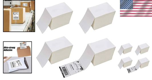 4000 Eco-Friendly 4x6 Direct Thermal Labels with Perforation for Fast Shipping