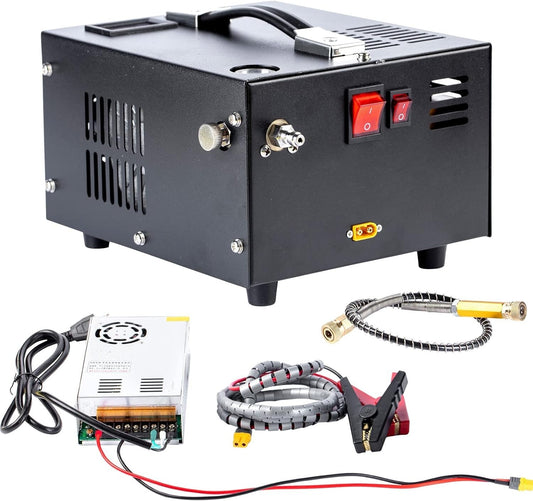Lightweight 12v/110v High Pressure PCP Air Compressor for Air Guns & Paintball