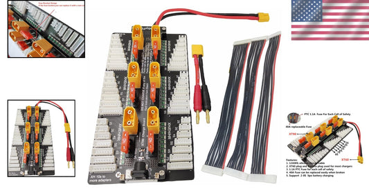 Versatile 2-8S Parallel Battery Charger Board with Superior Safety Protections