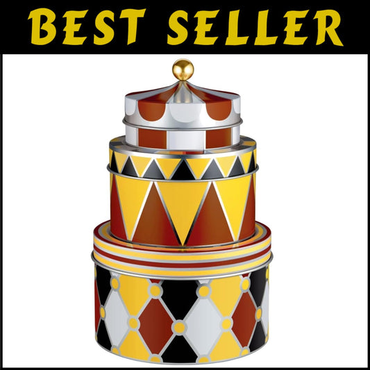 Designer Set of 3 Decorative Tin Boxes - Fun and Functional Storage Solution