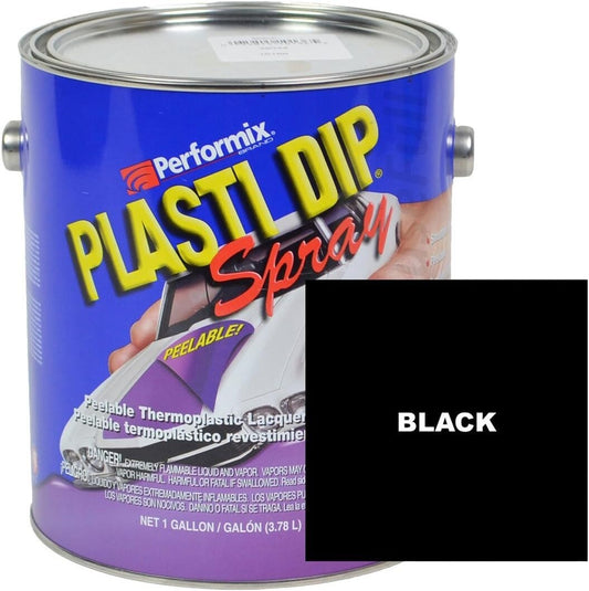 Multi-Purpose Waterproof Rubber Coating Spray - 128oz Black for All Surfaces