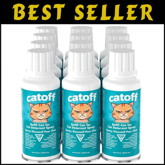 12 Replacement Cans for SSSCAT Cat Deterrent - Lasting Performance & Safety