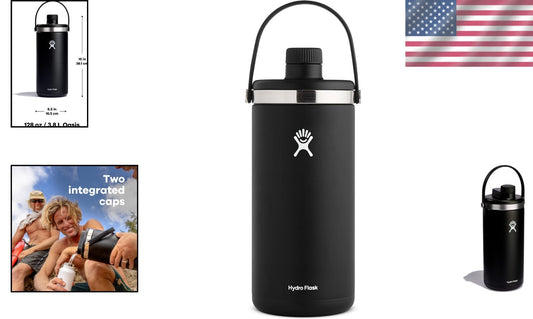 Dishwasher Safe Stainless Steel Jug - 128 oz Capacity for Maximum Hydration