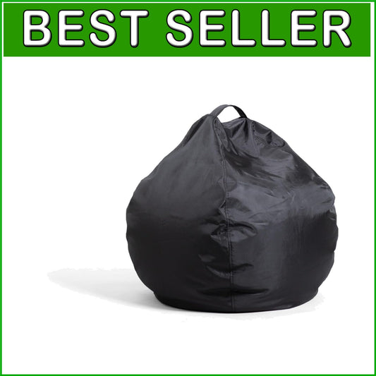 Soft and Stylish Black Bean Bag Chair for Children - Perfect for Playrooms
