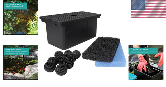Efficient Universal Pump Filter Box for Protecting Your Pond Up to 500 Gallons